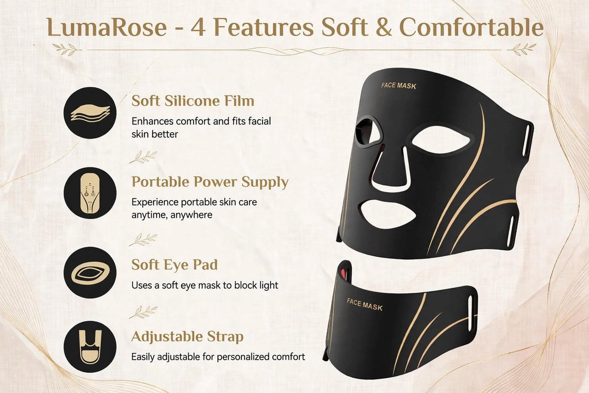 LumaRose 7-Color LED Face & Neck Mask